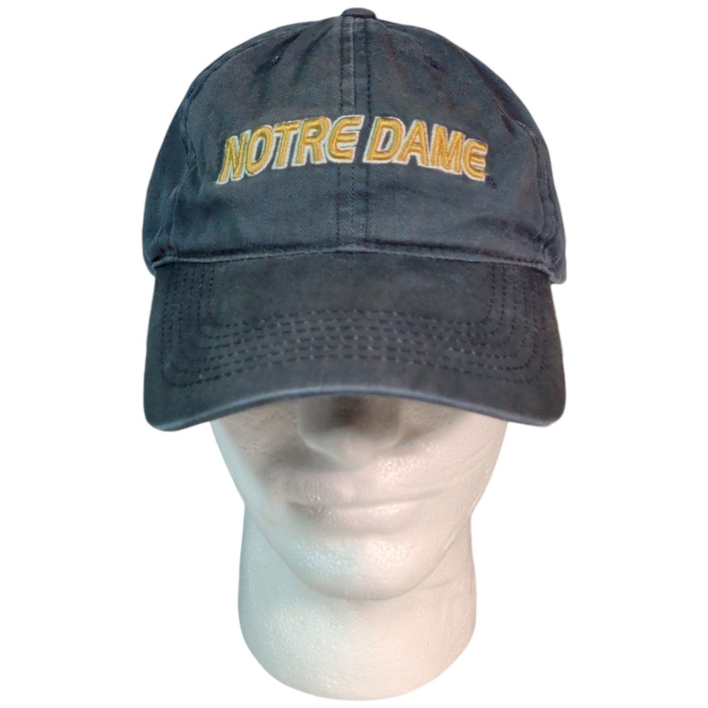 Vintage Notre Dame Hat Cap Mens SnapBack Adjustable Embroidered Logo Collegiate